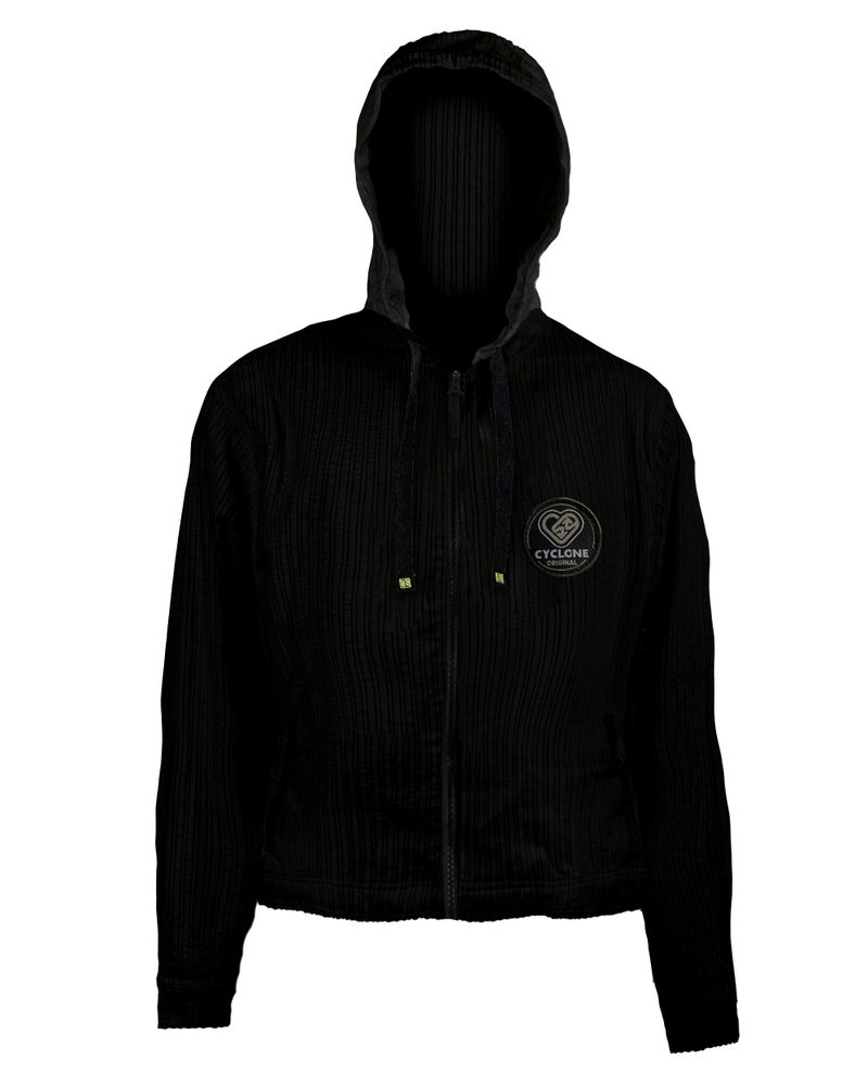 jaqueta feminina cyclone veludo relax future logo heavy preto -2-