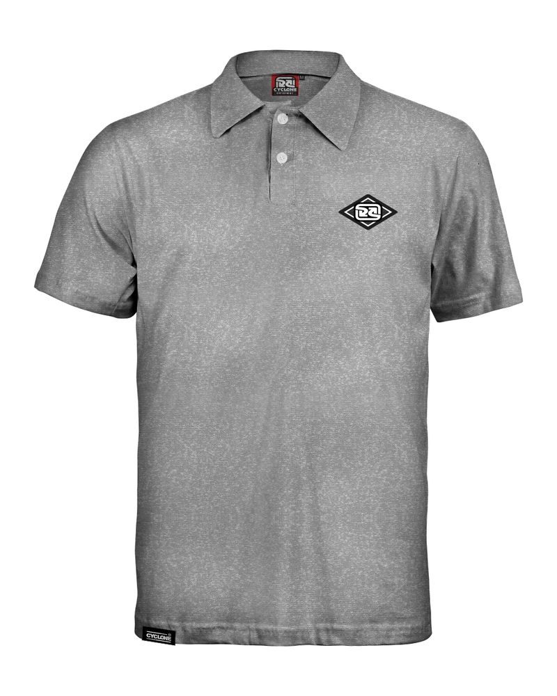 camisa cyclone polo piquet basic mescla claro -1-