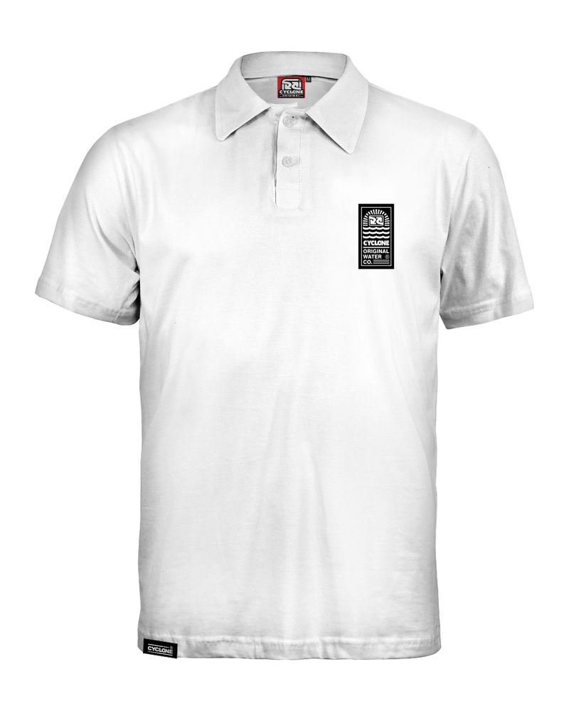 camisa cyclone polo piquet patchwork branco -1-