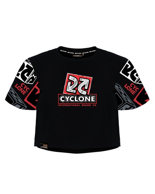 Blusa Cyclone Dif Cropped Logo Cube