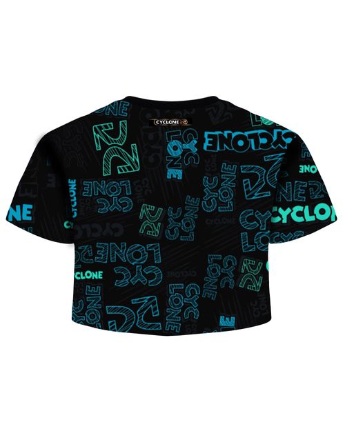 Blusa Cyclone Dif Cropped Logo School