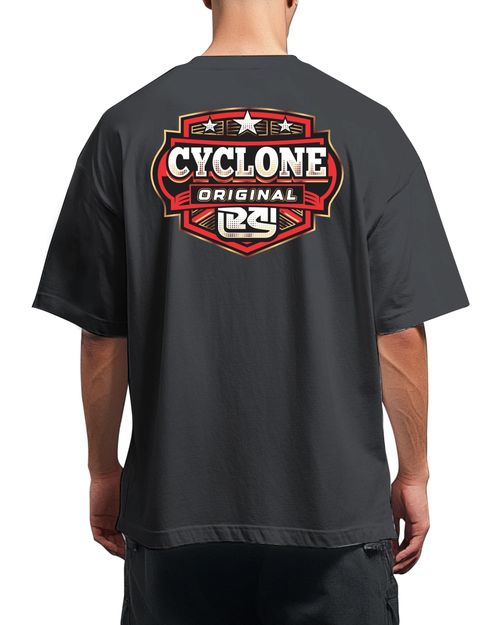 Camisa Cyclone Oversized Brasão Original Metal