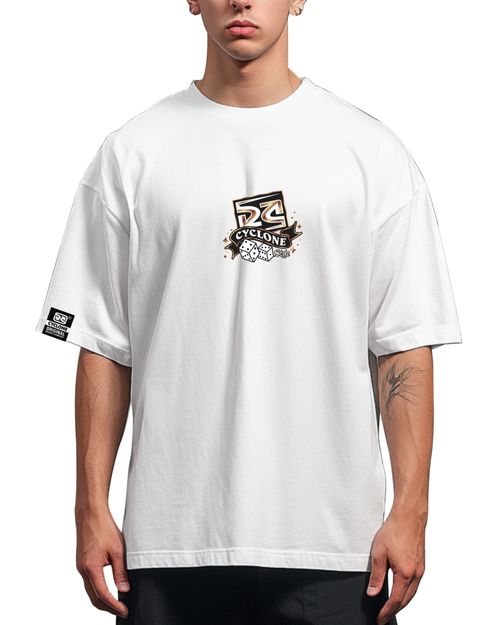 Camisa Cyclone Oversized Skull Gold Metal