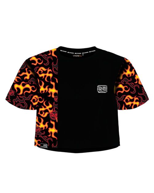 Blusa Cyclone Dif Cropped New Fire
