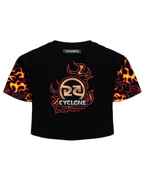 Blusa Cyclone Dif Cropped New Fire