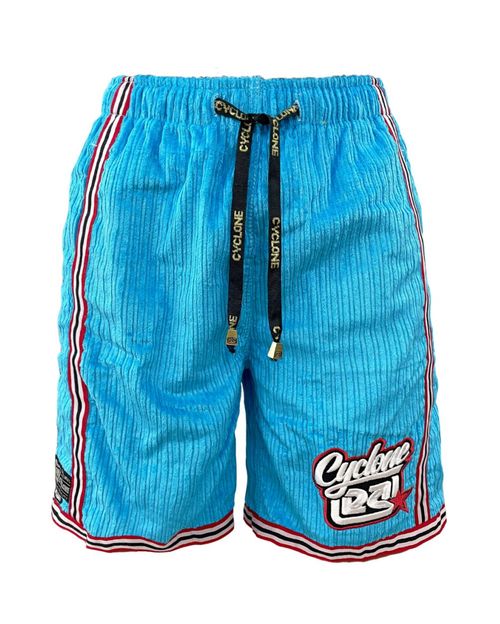 Bermuda Cyclone Veludo Basket Los Angeles - AZUL SKY