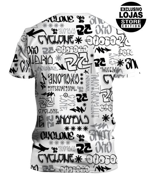 Camisa Cyclone Dif Full International Setas