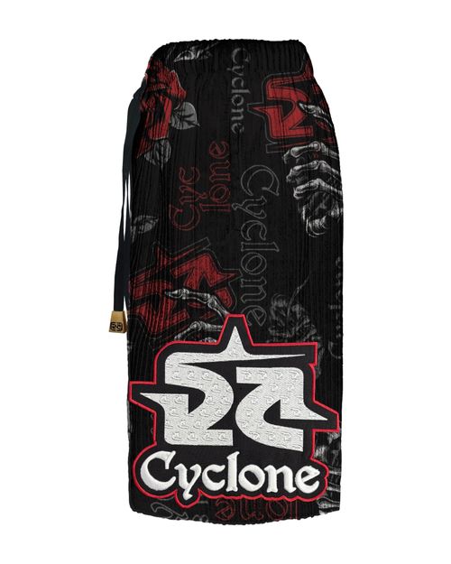 Bermuda Cyclone Veludo Skull Roses