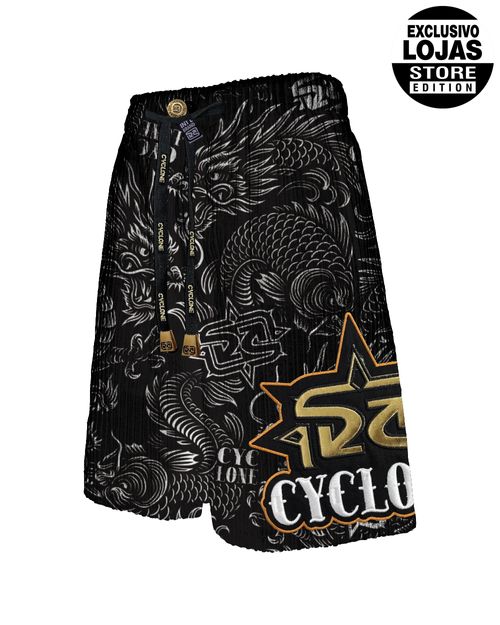 Bermuda Cyclone Veludo Tattoo Oriental