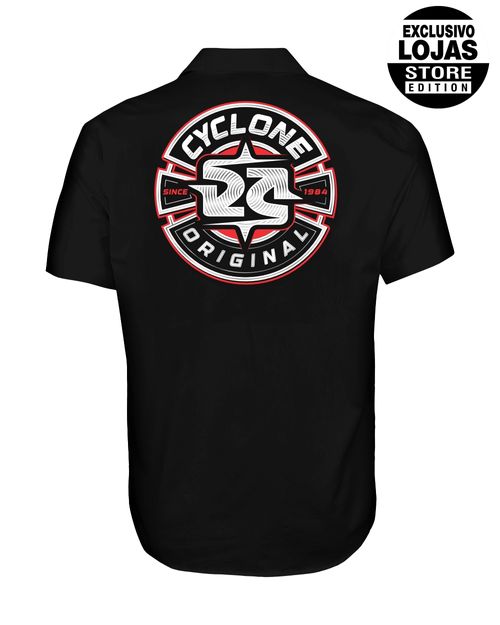 Camisa Cyclone Tecido Circle Waves Metal