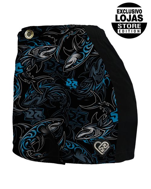 Short Feminino Cyclone Veludo Tribal Shark Light