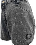 short feminino cyclone jeans black shine -2-
