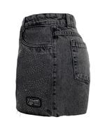 short feminino cyclone jeans black shine -4-