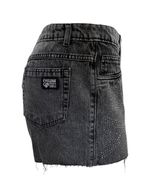 short feminino cyclone jeans black shine -6-