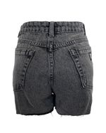 short feminino cyclone jeans black shine -7-
