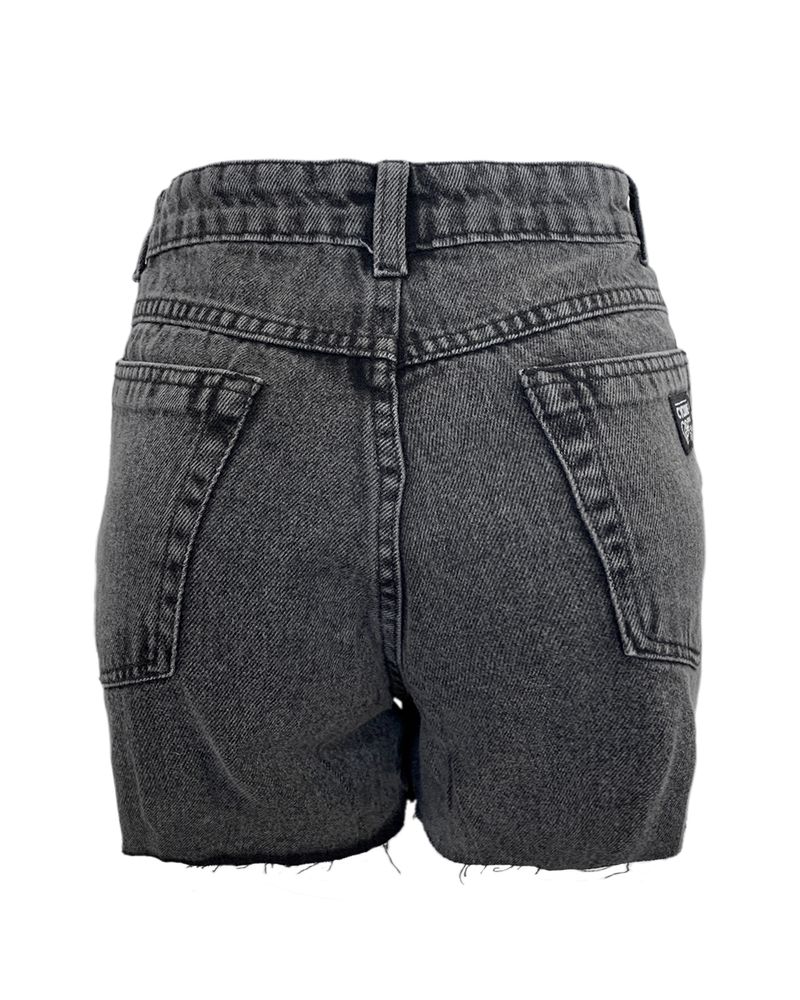 short feminino cyclone jeans black shine -7-