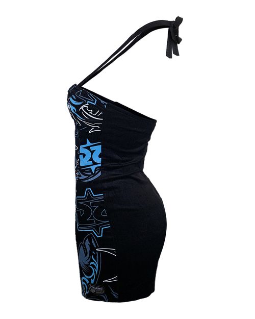 Vestido Cyclone Veludo Style Tribal Shark Light