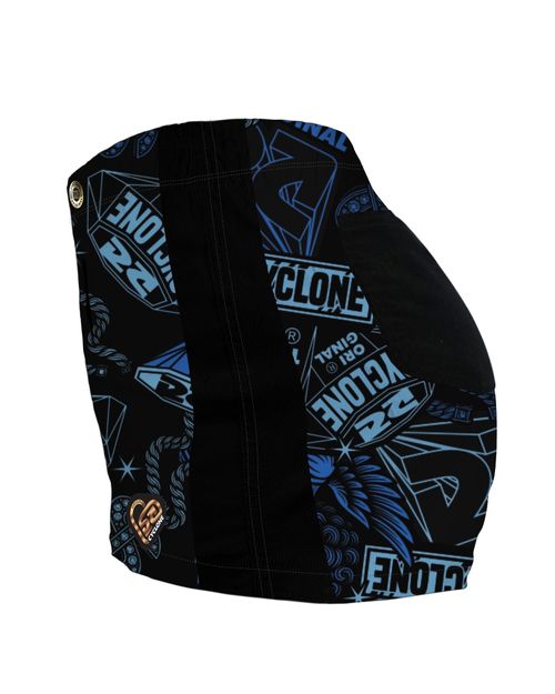 Short Feminino Cyclone Veludo Diamond Angel Light