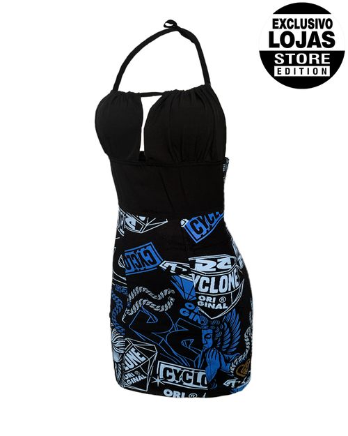 Vestido Cyclone Veludo Diamond Angel