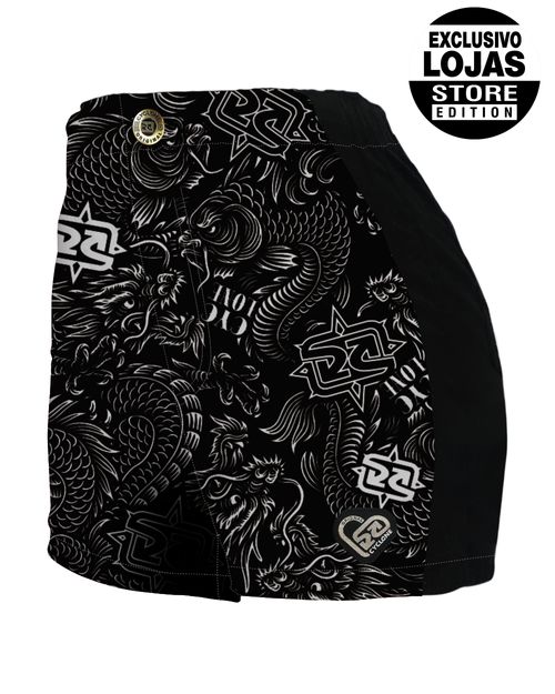 Short Feminino Cyclone Veludo Tattoo Oriental Light