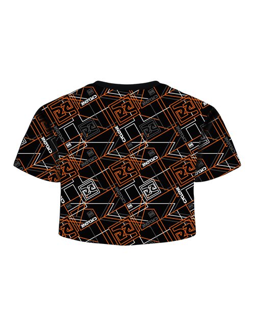Blusa Cyclone Dif Cropped Full Geometric