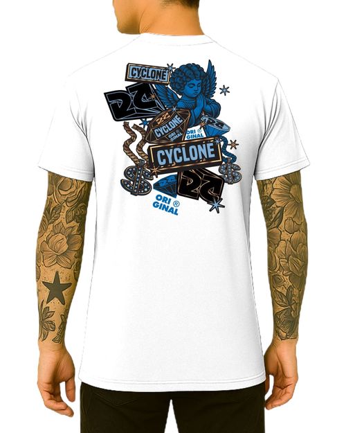 Camisa Cyclone Diamond Angel Metal - BRANCO