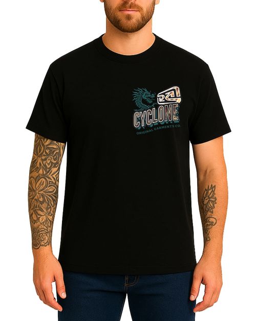 Camisa Cyclone Flowers Dragon Metal