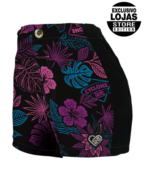 Short Feminino Cyclone Veludo Tropical Light