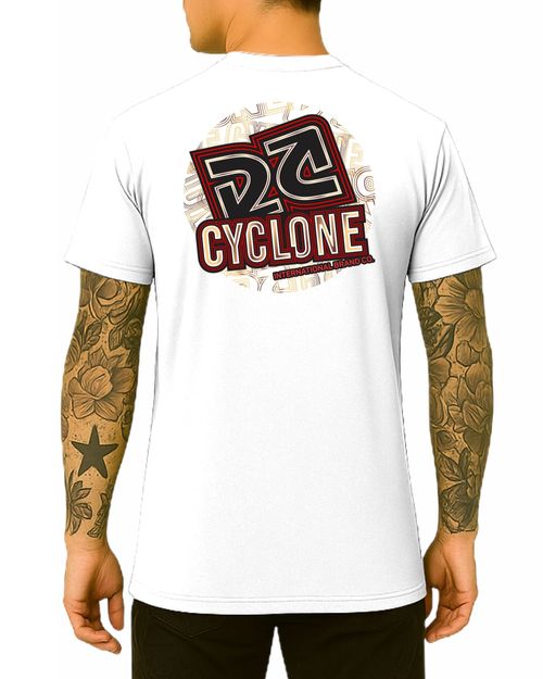 Camisa Cyclone Giant Letters Metal - BRANCO