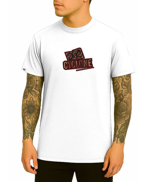 Camisa Cyclone Giant Letters Metal - BRANCO