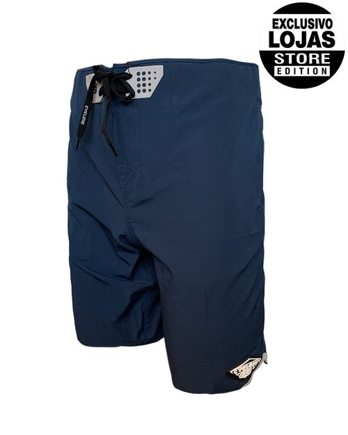 Bermuda Cyclone Água 18" Flex Comfort Solid - PETRÓLEO