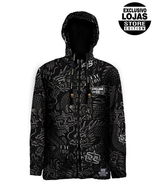 Jaqueta Cyclone Veludo Tattoo Oriental