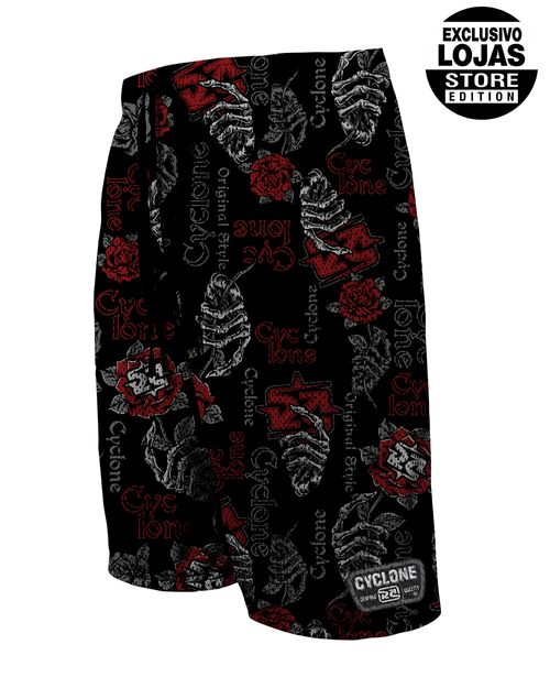 Bermuda Cyclone Dry Basket One Face Skull Roses
