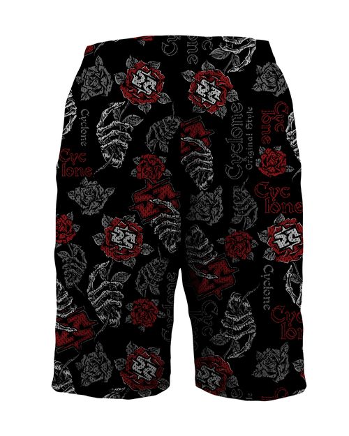 Bermuda Cyclone Dry Basket One Face Skull Roses