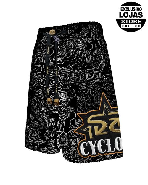 Bermuda Cyclone Veludo Tattoo Oriental