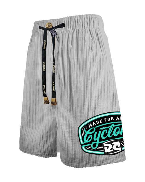 (LANÇAMENTO) Bermuda Cyclone Veludo Relax Fury - CINZA STYLE