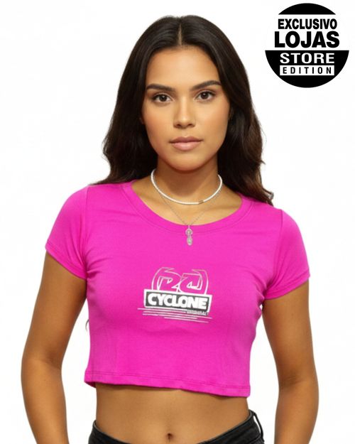 Blusa Feminina Dif Cropped Berlin Metal