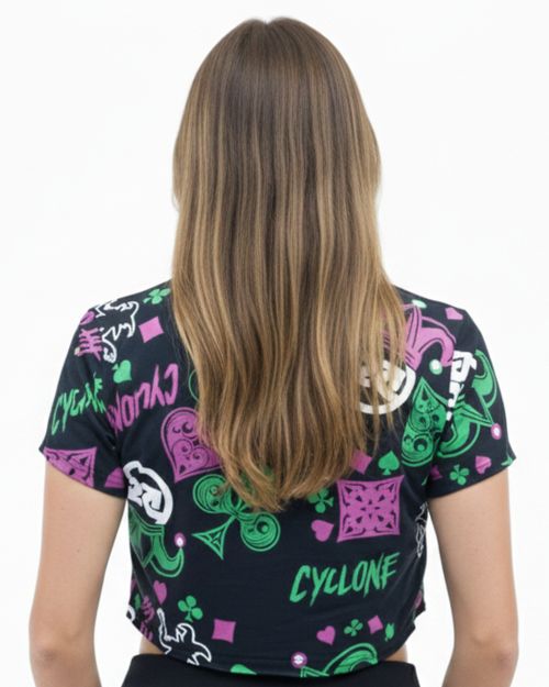 Blusa Feminina Cyclone Dif Cropped Full Joker