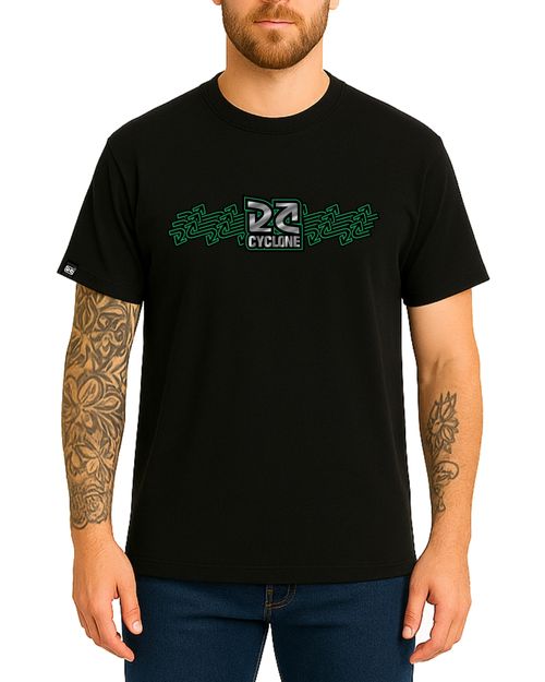 Camisa Cyclone Logo Jamaican Metal