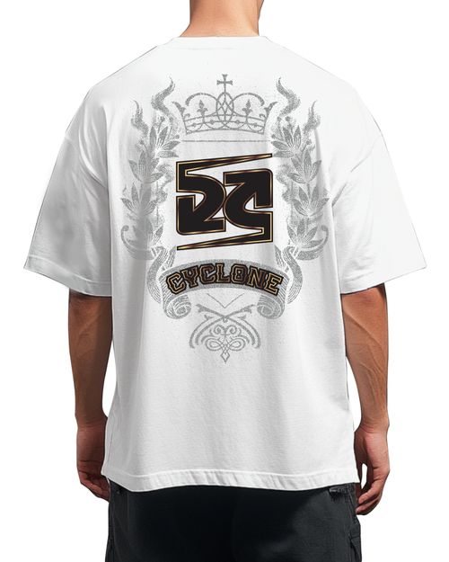 (LANÇAMENTO) Camisa Cyclone Oversized Brasão Metal