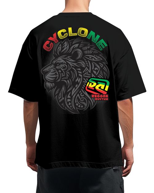 (LANÇAMENTO) Camisa Cyclone Big Oversized Reggae Lion - PRETO