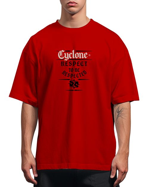 (LANÇAMENTO) Camisa Cyclone Big Oversized Skull - VERMELHO