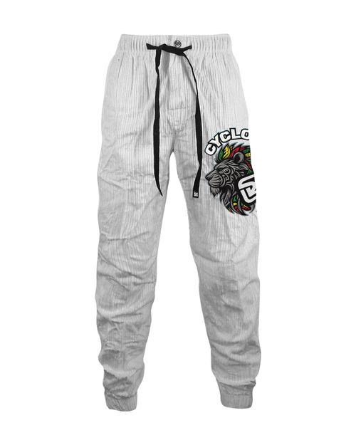 (LANÇAMENTO) Calça Cyclone Veludo Relax Reggae Lion - BRANCO