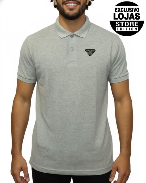 Camisa Cyclone Polo Piquet Clean - MESCLA CLARO