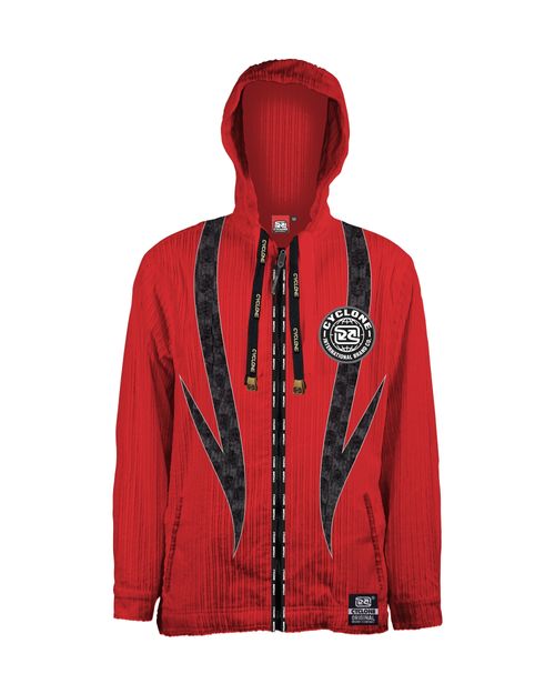 (LANÇAMENTO) Jaqueta Cyclone Veludo Recorte Skywave - VERMELHO