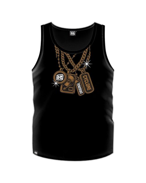 (LANÇAMENTO) Regata Cyclone Dif Full Gold Chains