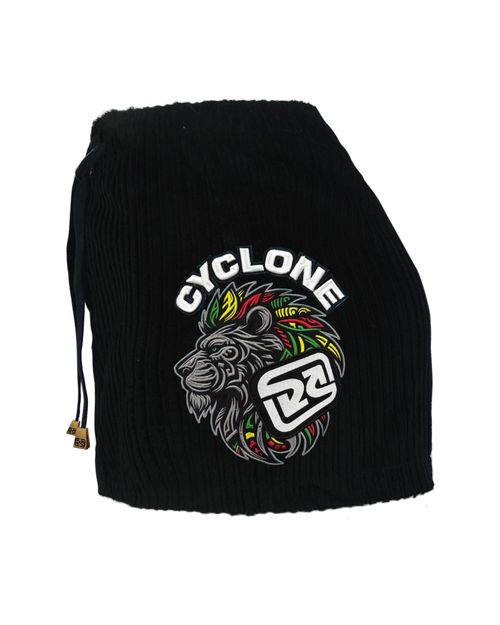 Saia Cyclone Veludo Relax Reggae Lion - PRETO