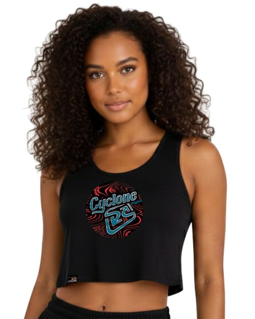 Regata Feminina Cyclone Cropped Crazy Lines