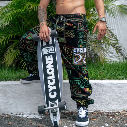 Calça Cyclone Veludo Logo Jamaican