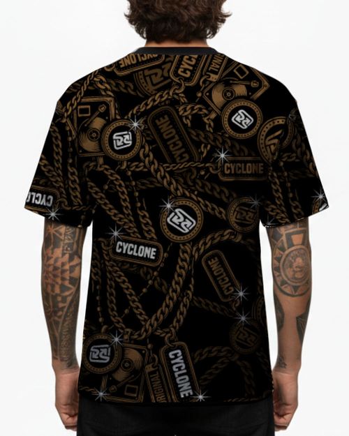 (LANÇAMENTO) Camisa Cyclone Dif Full Gold Chains